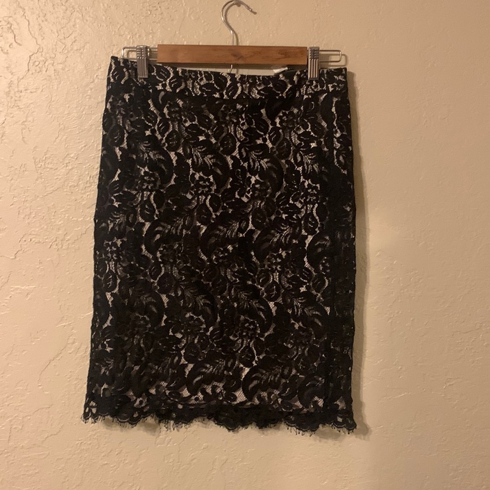 White House, Black Market Lace skirt